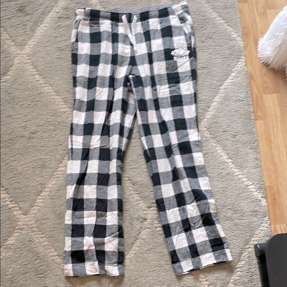 Roots Plaid PJ pants - black and white